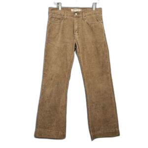 Y2K Levi's Mens Corduory 527 Low Boot Cut Pants 2006 Brown 33X30 Hemmed